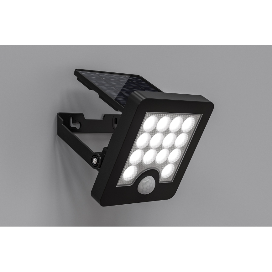 Top Light - Holofote LED solar de parede com sensor HELEON S LED/5W/3,7V IP65 4000K 1800 mAh