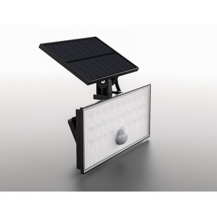 Top Light - Holofote LED solar de parede com sensor HELEON VARIO LED/8W/3,7V IP65 4000K 2200 mAh + comando
