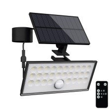 Top Light - Holofote solar LED para exterior com sensor HELEON VARIO LED/8W/3,7V IP65 4000K + comando