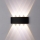 Top Light - Iluminação de parede exterior LED LED/8W/230V IP44 4000K preto