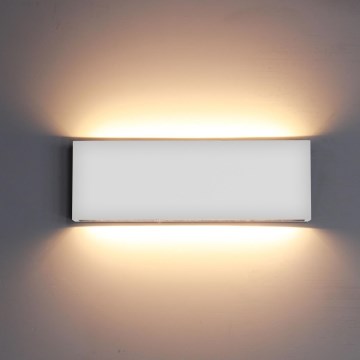 Top Light - Iluminação de parede exterior LED OBLIGO LED/12W/230V IP65 branco