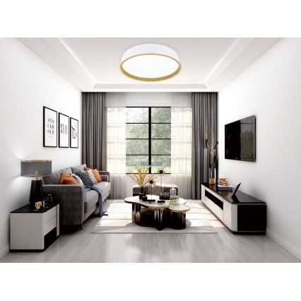 Top Light - Iluminação de teto LED com regulação DEKOR LED/51W/230V diâmetro 40 cm 3000-6500K+ controlo remoto