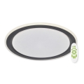 Top Light - Iluminação de teto LED com regulação NORMAN LED/60W/230V diâmetro 49 cm preto + controlo remoto