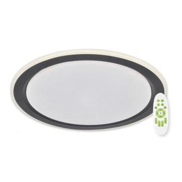 Top Light - Iluminação de teto LED com regulação NORMAN LED/60W/230V diâmetro 49 cm preto + controlo remoto