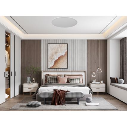 Top Light - Iluminação de teto LED com regulação REVIT LED/70W/230V 3000-6500K diâmetro 75 cm branco + controlo remoto