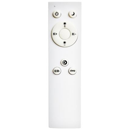 Top Light - Iluminação de teto LED com regulação SALERNO LED/60W/230V 3000-6500K diâmetro 60 cm branco + comando