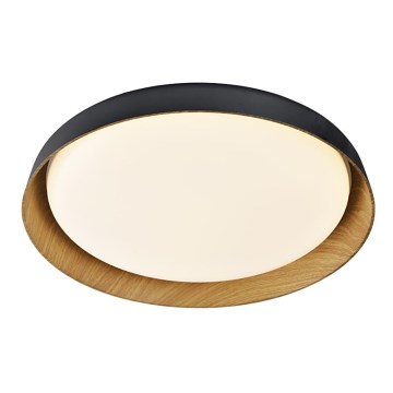 Top Light - Iluminação de teto LED com regulação SATELLITE LED/36W/230V 3000-6500K diâmetro 43 cm preto/castanho + comando