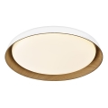 Top Light - Iluminação de teto LED com regulação SATELLITE LED/48W/230V 3000-6500K diâmetro 53 cm branco/castanho + comando