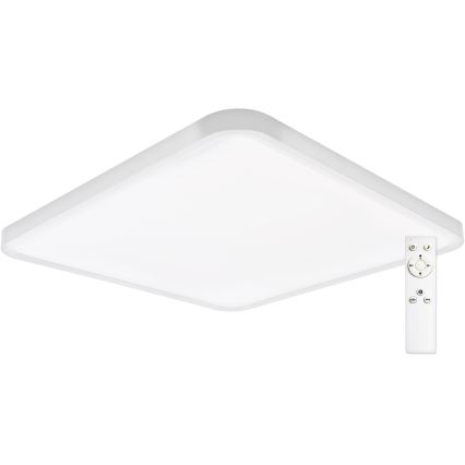 Top Light - Iluminação de teto LED com regulação REVIT LED/50W/230V 3000-6500K 50x50 cm branco + comando