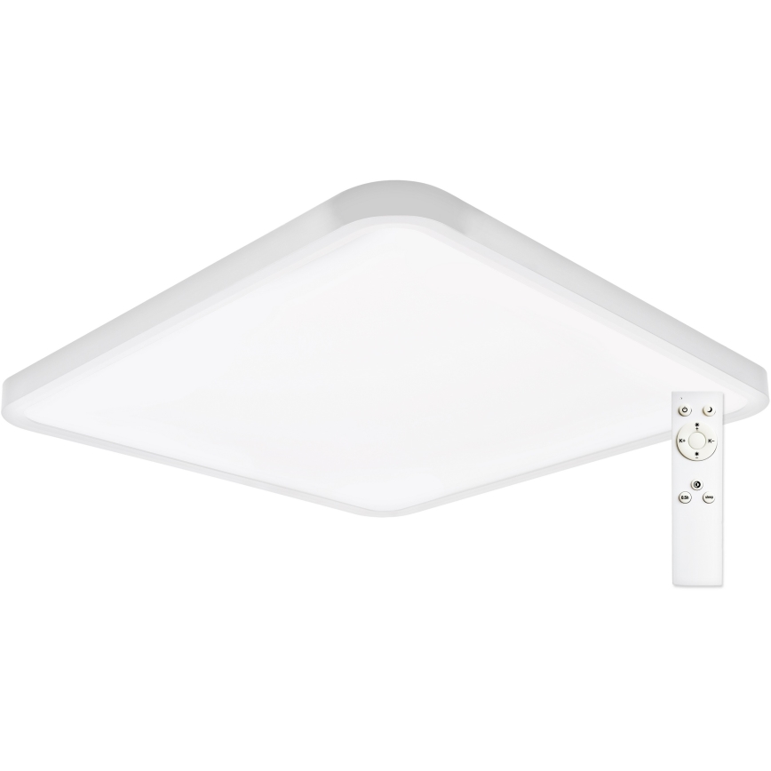 Top Light - Iluminação de teto LED com regulação REVIT LED/50W/230V 3000-6500K 50x50 cm branco + comando