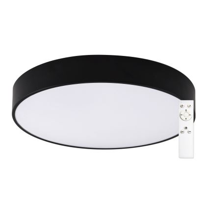 Top Light - Iluminação de teto para casa de banho LED com regulação PETAL LED/48W/230V IP44 3000-6500K diâmetro 48 cm preto + comando