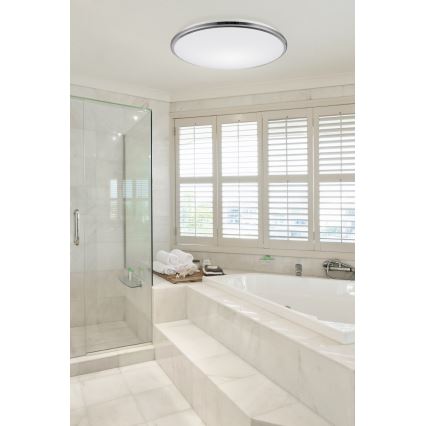 Top Light - Iluminação de teto para casa de banho LED SILVER LED/24W/230V IP44 3000/4000/6500K diâmetro 39 cm cromado brilhante