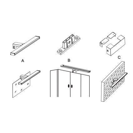 Top Light - Iluminação LED para espelho de casa de banho TEXAS LED/8W/230V 3000/4000/6500K IP44 40 cm cromo mate