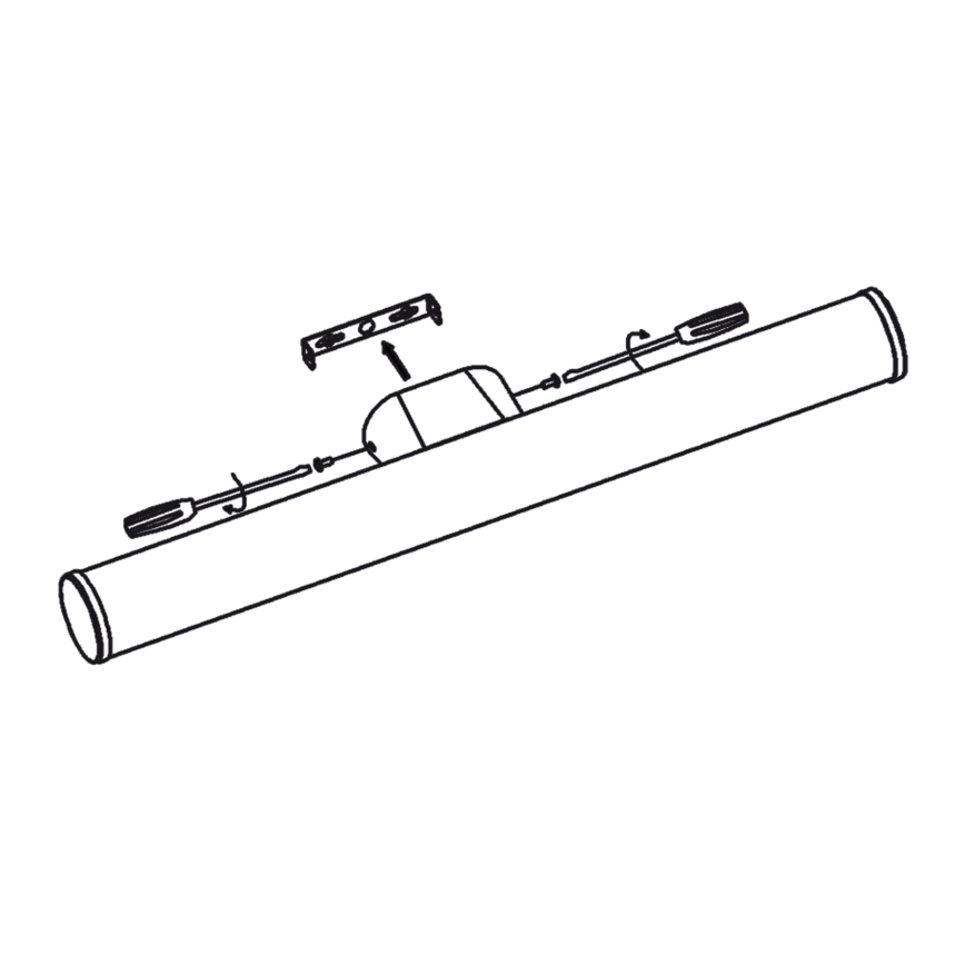 Top Light - Iluminação para espelho de casa de banho LED MADEIRA LED/8W/230V 40 cm IP44