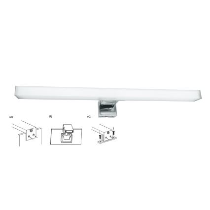 Top Light - Iluminação para espelho de casa de banho LED OREGON LED/7W/230V 40 cm IP44