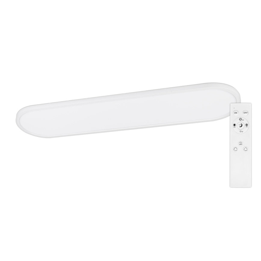 Top Light - LED Luminária de teto dimerizável, sobreposta/suspensa OVAL LED/36W/230V 3000-6500K branca + comando remoto