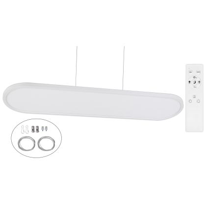 Top Light - LED Luminária de teto dimerizável, sobreposta/suspensa OVAL LED/36W/230V 3000-6500K branca + comando remoto