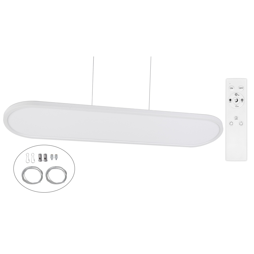 Top Light - LED Luminária de teto dimerizável, sobreposta/suspensa OVAL LED/36W/230V 3000-6500K branca + comando remoto