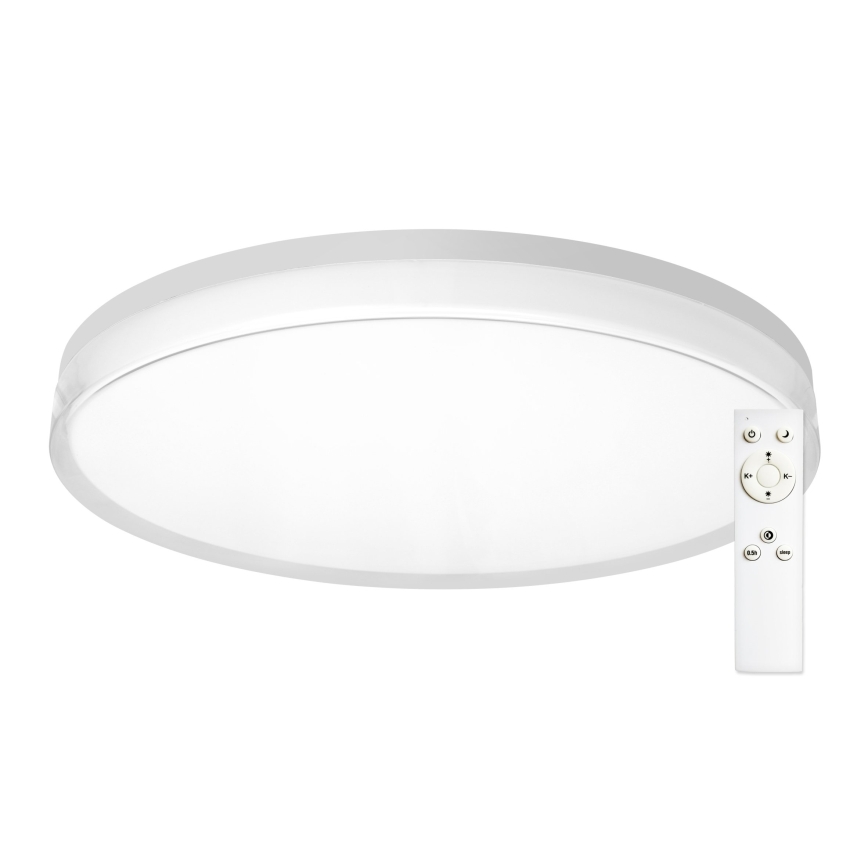 Top Light - LED Candeeiro de tecto para casa de banho dimerizável NEXUS LED/55W/230V 3000-6500K IP44 Ø 48 cm branco + comando remoto