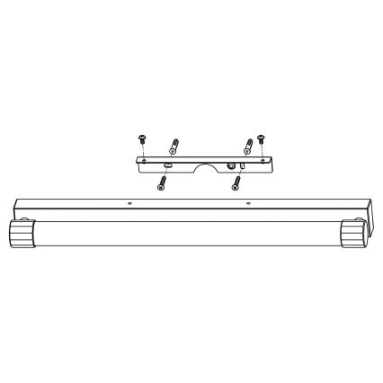 Top Light - Iluminação LED para espelho de casa de banho TURIA LED/12W/230V 3000/4000/6500K IP44 60 cm cromado brilhante