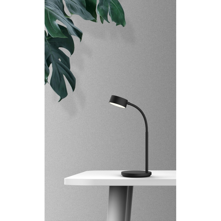 Top Light - Luminária de mesa sensível ao toque dimerizável BELLA LED/4,8W/5V 3000/4000/6500K preta