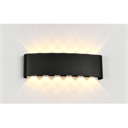 Top Light - Aplique de parede LED para exterior RAY LED/10W/230V 3000/4000/6500K IP54 preto