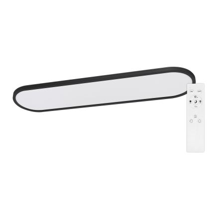 Top Light - Candeeiro de teto LED regulável sobreposto/pendente OVAL LED/36W/230V 3000-6500K preto + controlo remoto