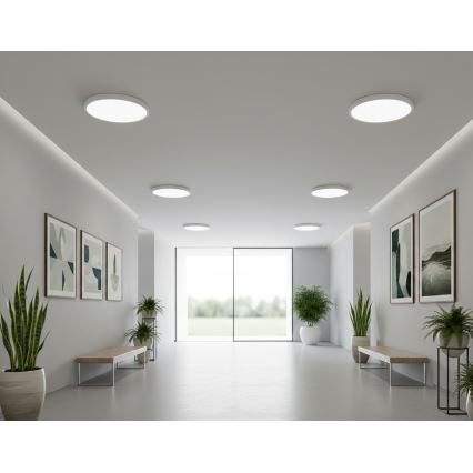 Top Light - Luminária de teto LED com sensor de movimento REVIT LED/9/12/18W/230V 3000/4000/6500K diâmetro 23 cm branca