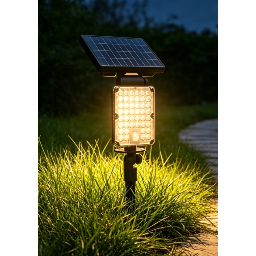 Top Light - LED luminária solar com sensor 3 em 1 ZENITH LED/10W/3,7V 3000/4000/6500K IP54 2400 mAh