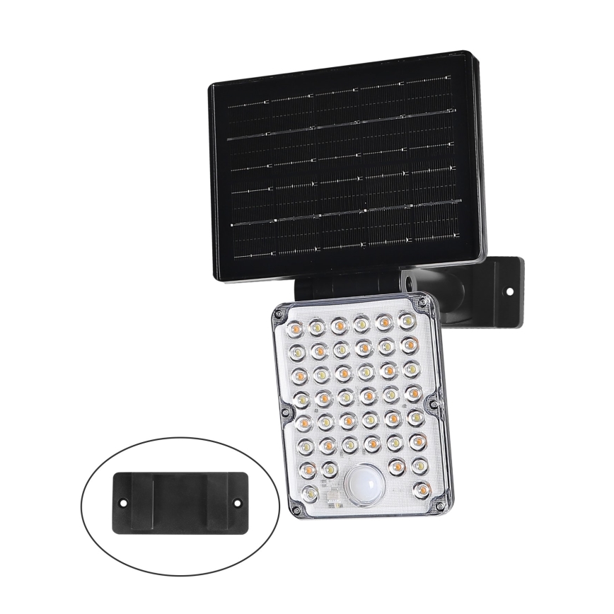 Top Light - LED luminária solar com sensor 3 em 1 ZENITH LED/10W/3,7V 3000/4000/6500K IP54 2400 mAh
