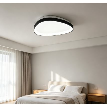 Top Light - candeeiro de teto LED dimerizável ECLIPSE LED/55W/230V 3000-6500K Ø 60 cm preto + controlo remoto