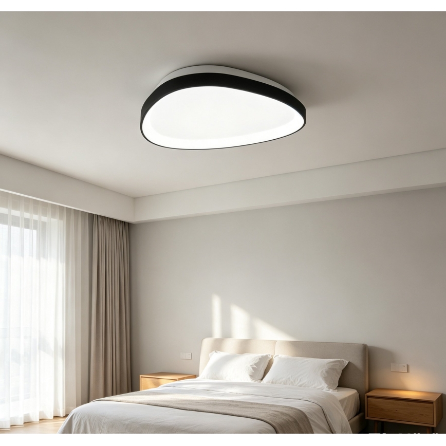 Top Light - candeeiro de teto LED dimerizável ECLIPSE LED/55W/230V 3000-6500K Ø 60 cm preto + controlo remoto