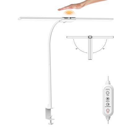 Top Light - Candeeiro de mesa LED dimerizável com clipe LYRA LED/18W/230V 3000-6500K branco
