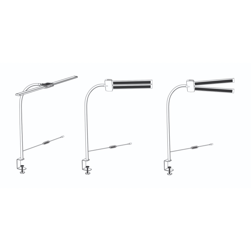 Top Light - Candeeiro de mesa LED dimerizável com clipe LYRA LED/18W/230V 3000-6500K branco