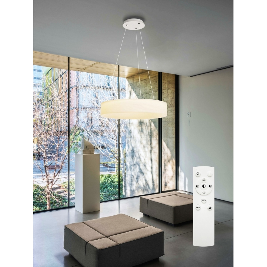 Top Light - Lustre LED dimerizável em cabo HALO LED/60W/230V 3000-6500K Ø 60 cm + controlo remoto