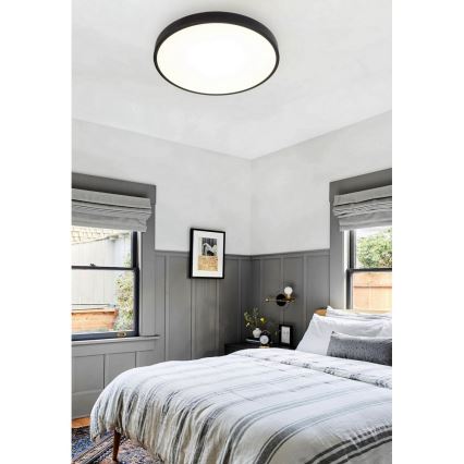 Top Light Metal 40C CR -Iluminação de teto LED com regulação METAL LED/51W/230V preto + controlo remoto