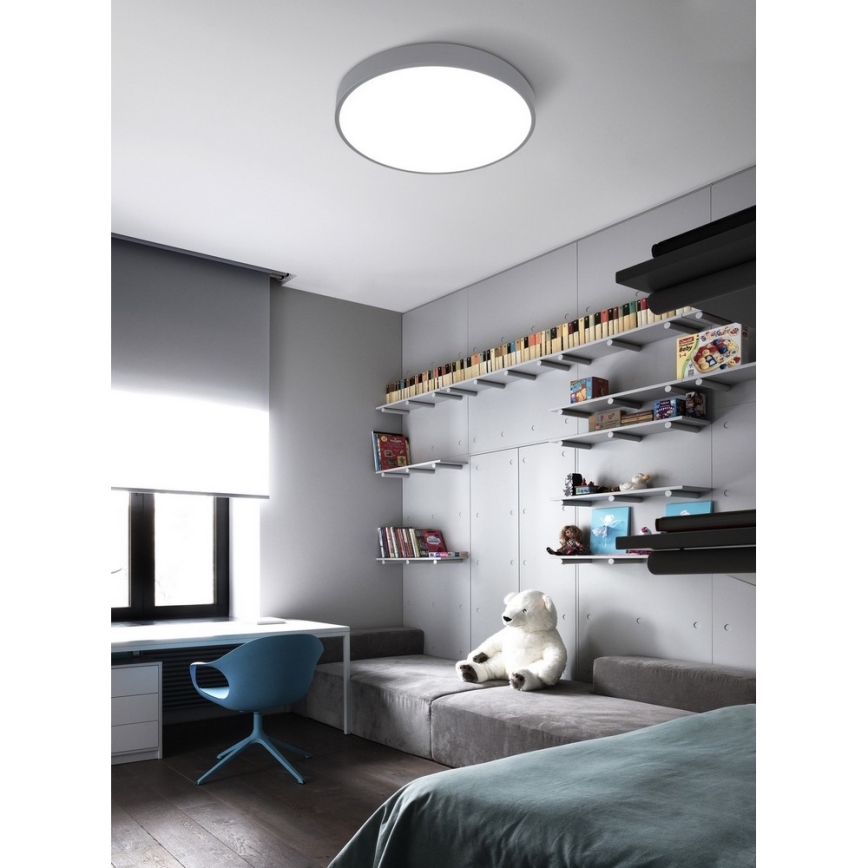 Top Light Metal 40S RC - Luminária de teto LED dimmerizável LED/51W/230V cinza + controlo remoto