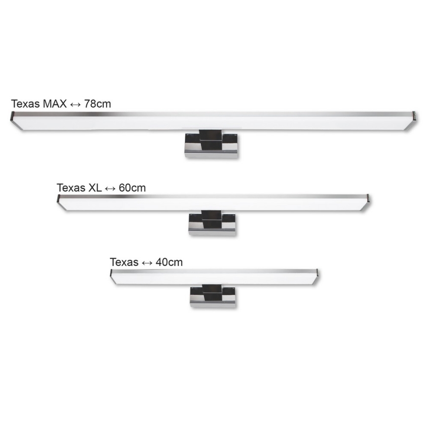 Top Light TEXAS XXL - Iluminação de espelho de casa de banho LED TEXAS LED/15W/230V IP44