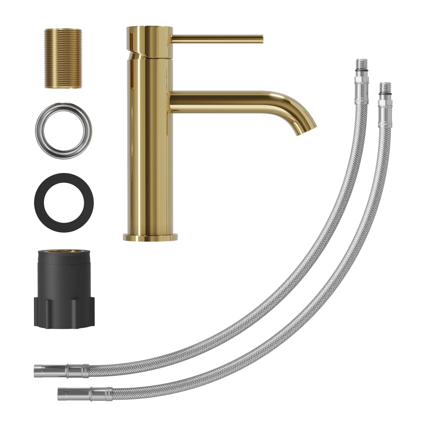 Torneira para lavatório SOVANG 18,3 cm, latão polido