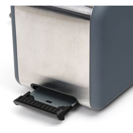 Torradeira com dois orifícios 900W/230V aço inoxidável/cinzento