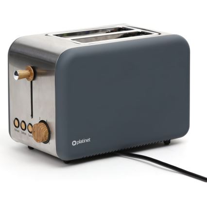 Torradeira com dois orifícios 900W/230V aço inoxidável/cinzento