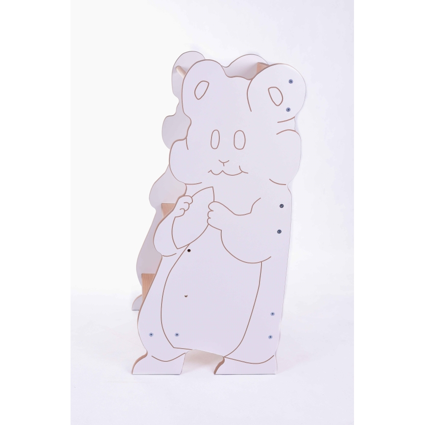 Torre de aprendizagem HAMSTER branco/bordo