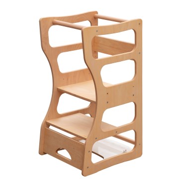 Torre de aprendizagem TWINN 83x45 cm castanha