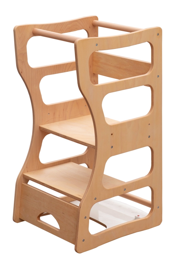 Torre de aprendizagem TWINN 83x45 cm castanha