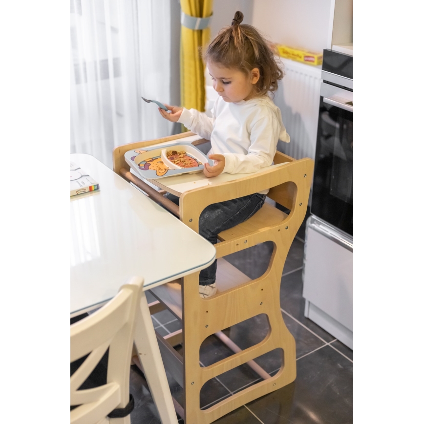 Torre de aprendizagem TWINN 83x45 cm castanha