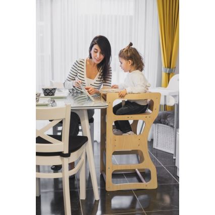 Torre de aprendizagem TWINN 83x45 cm castanha