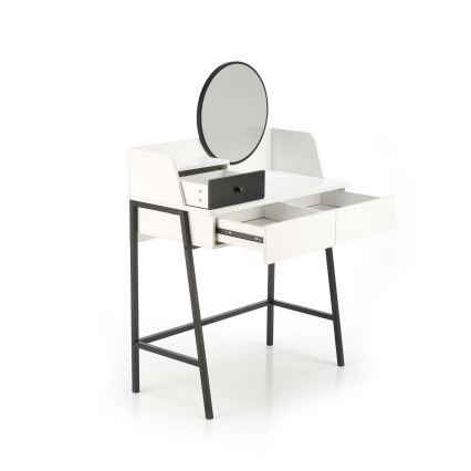 Toucador AGNES 120x80 cm branco/preto