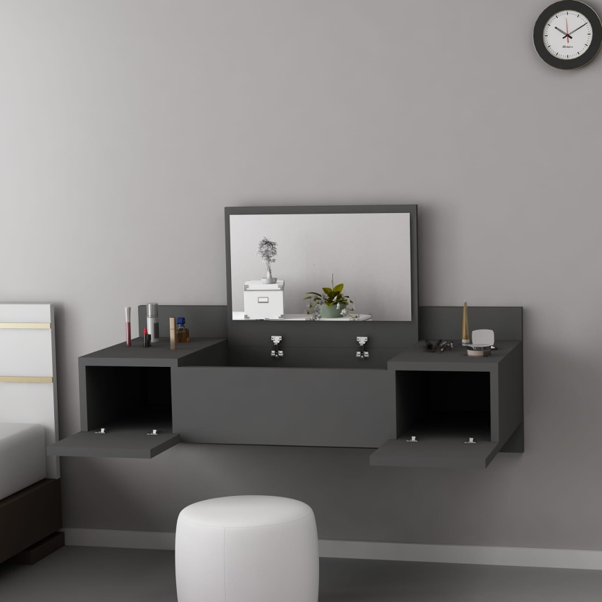 Toucador ZAKKUM 33x100 cm antracite