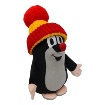 Toupeira de peluche com gorro, 25 cm