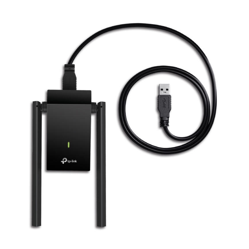 TP-Link - Adaptador de rede USB sem fios com antenas de alto ganho Archer T4U Plus Wi-Fi